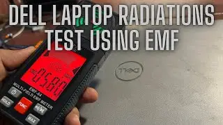 Dell laptop EMF radiations test using HTC EMF 54 tester