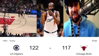 Clippers Win Nail-Biter in Chicago 122-117 Thanks to James Harden