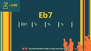 Eb7 (140 bpm) Jazz Backing Track / Single Chord Vamp Play Along