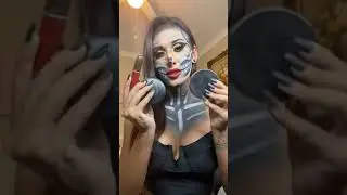 Skeleton Makeup Transition | Rose Montoya #shorts