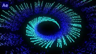 Animated Particle Spiral Background in Particular - After Effects Tutorial