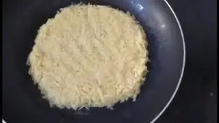 Homemade hash brown with cheese