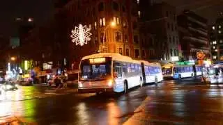 MTA New York City Bus 2011 Nova Bus LFS Articulated 5824 On The D Train Subway Shuttle