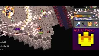 Caught a RotMG youtuber using auto-nexus!?!?