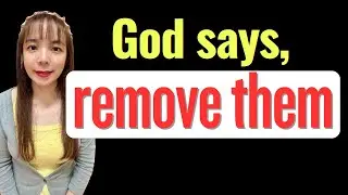 God is removing 