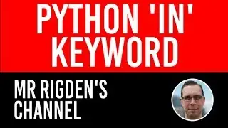Python 'in' keyword