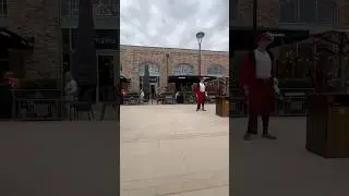 Character performer at shopping outlet