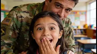 Military Dad Surprised His Kids At School &mdash; But His Daughter's Reaction Broke The Internet
