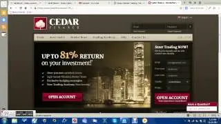 Cedar Finance, Trade Rush, Vault, Binary Scams