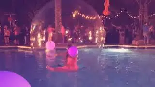 Water Sphere Bubble Contortionist