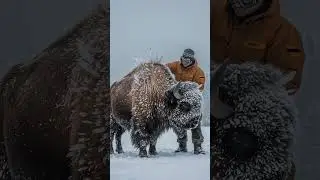 This MASSIVE Buffalo Survived -40&deg;F Blizzard!