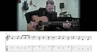 I Saw Three Ships - Christmas Carol Flatpicking Guitar Lesson (Sheet Music + TAB)