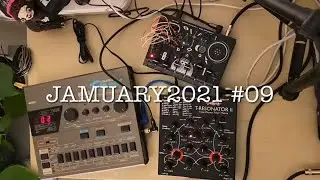 Jamuary 2021 #9: n0153+b455 (Korg DDM-110, Jomox T-Resonator II & Bastl Softpop)