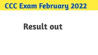 CCC February 2022 Result | CCC february result 2022 kaise dekhe | CCC feb result 2022 #ccc #cccexam