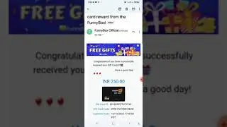 Funny Box App Rs.250 Amazon Gift Card Payment Proof