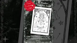 Free Coloring Page: Guardian Angel Voodoo Style...