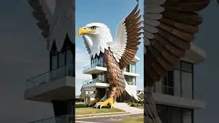 Unique House, Bald Eagle House?! The Most Patriotic Home Design Ever 🇺🇸 #Uniquehouse #house #home