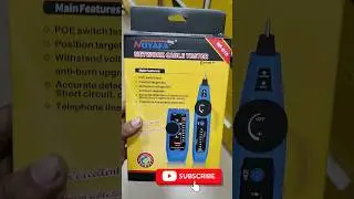 Noyafa NF-810 Network Cable Tester 🔌 | POE & LAN Cable Tester Demo #networktools #shorts