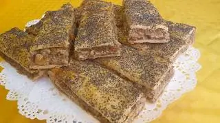 Ореховый пирог Песочное тесто Nut cake Gozlu pirog