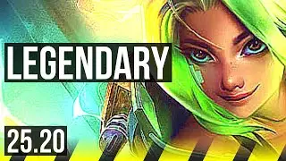 ZERI & Karma vs APHELIOS & Lulu (ADC) | Legendary | KR Master | 25.20