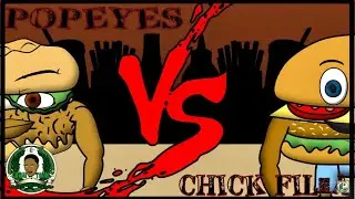 [ RAAP REACTIONS #2 ] POPEYES VS CHICK FIL A RAP BATTLE - LUCHI TOONS / CASDALUCHI ENT