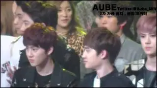 20121231 MBC 가요대제전 EXO-K 스튜디오 직캠