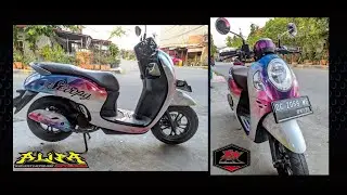 Scoopy 2022 Super Glosy Sticker Decal Rainbow Full Body
