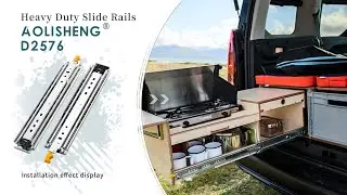 How to install AOLISHENG 500LB heavy duty lockable drawer slides D2576?