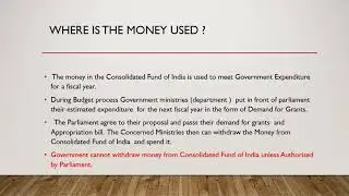 Consolidated  ,Contingency Funds of india and Public accounts of India