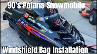 Windshield Bag installation for a Polaris Wedge, Evolved, Gen 2, and Edge