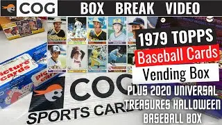 1979 Topps Baseball Cards Vending Box Break + 2020 Universal Treasures Baseball Halloween Box