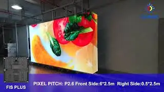 P2.6 Indoor Right Angle LED Display Panel, 90 Degree Corner Full Color  Indoor LED Video Wall