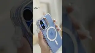 Enjoy the beauty of the iPhone 16 with ESR clear stash stand case! #iphone #iphone16 #iphone16plus