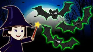 🍂 Three Little Bats 🦇 | Halloween Songs For Kids | Nursery Rhyme Street