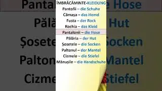 Invata Germana | CURS COMPLET A1 | Imbracaminte - Kleidung