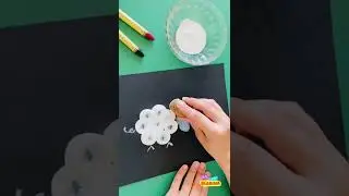 🐑 Easy stamping preschool activity #blabina #preschoolactivity #cutecraft #animalcrafts