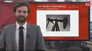 Bourse - Cours du P&eacute;trole Brut Brent, baisse importante - IG 04.11.2016