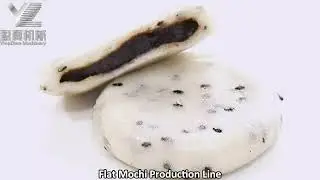 Flat Mochi Production Line,Turn Table for Breading Mochi,Mochi Packing Machine,Mochi Tunnel freezer