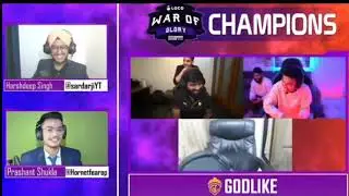 GODLIKE champions🏆GodL team interview 🏆Ghatak about GodL🇮🇳🏆 120 point comeback in 1day unbelievable