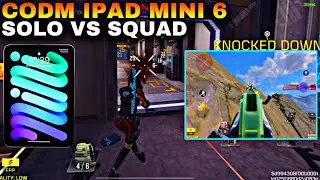 CALL OF DUTY MOBILE GAMEPLAY ON IPAD MINI 6 A15 BIONIC 256 STORAGE