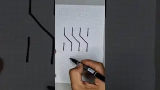 how to draw optical illusion easy 3D letter S tutorial #drawing #artforkidshub  #shortvideo #shorts