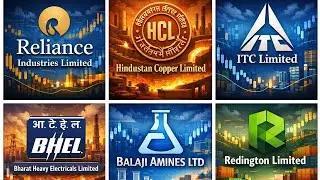 Chart analysis of Redington, Balaji Amines , BHEL, ITC Limited, Hindustan Copper Limited,Reliance