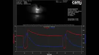 Slow-motion video of short circuit transfer GMAW welding with CV mode