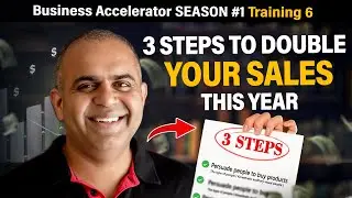 3 Steps to Double Your Sales This Year | Ruble Chandy