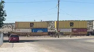 FAST BNSF stack train off US Route 66 Seligman AZ