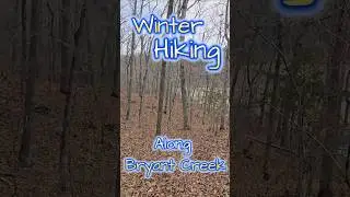 Hiking The Ozark Mountains In Winter #hiking #crunchingsounds #trekking  #shorts #asmr #creek #hike