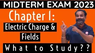 2nd PUC Midterm exam preparation|Physics chapter 1 Electric charges and fields|most important 2023