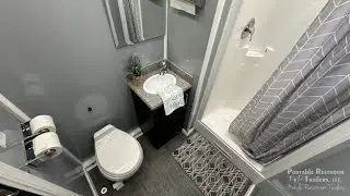 2 Station Shower Trailer Portable Restroom Combo | Classic Series - 4 Season Package