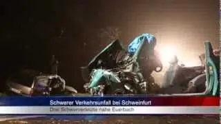 06.11.2013 (SW) Drei Schwerverletzte nach schwerem Unfall bei Euerbach