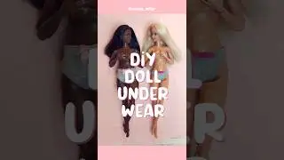 How to make Doll underwear #diydollclothes #dollcollector #handmadedollclothes